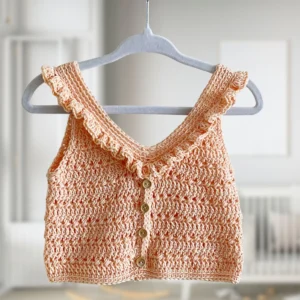 Ona baby top. Patrón de crochet. Top crochet bebe y niñas.