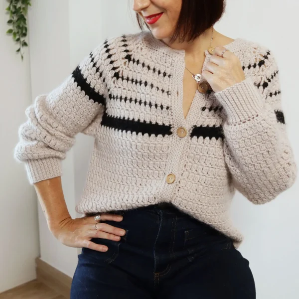 Cardigan SIA. Patron de crochet