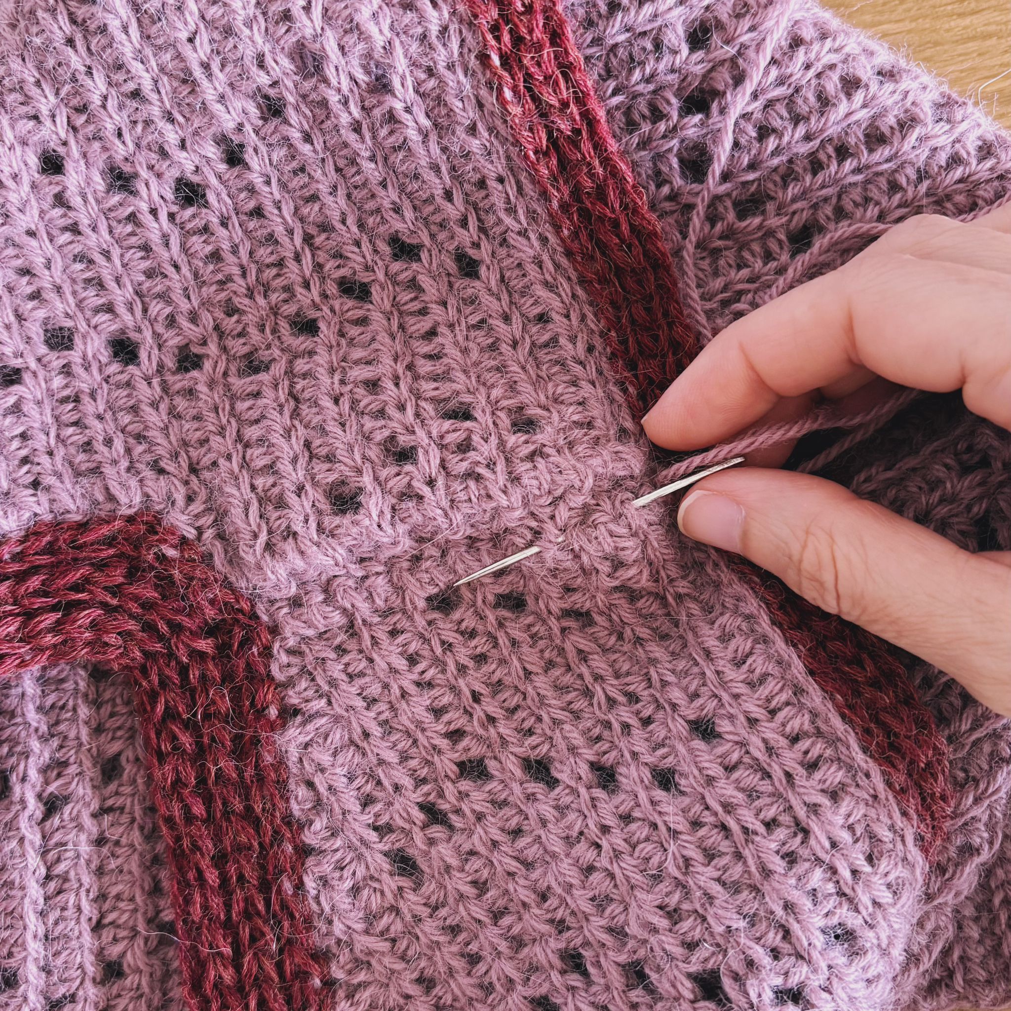Perder o esconder los hilos en crochet