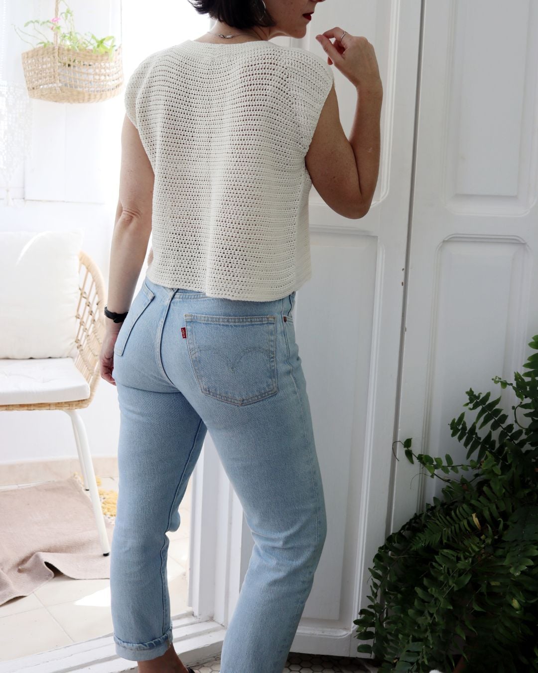 Patron de crochet. Camiseta Uma
