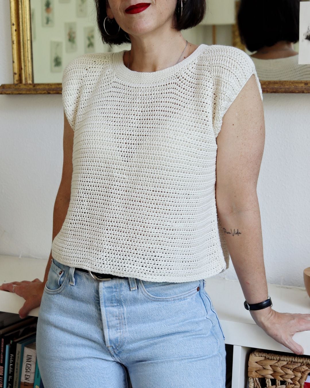 Patron de crochet. Camiseta Uma